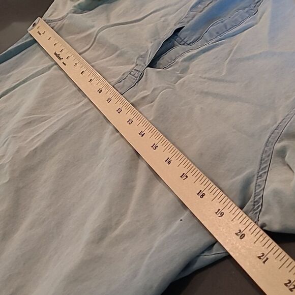 Luxology sz 12 distressed denim Blue dress with pockets - Picture 7 of 9